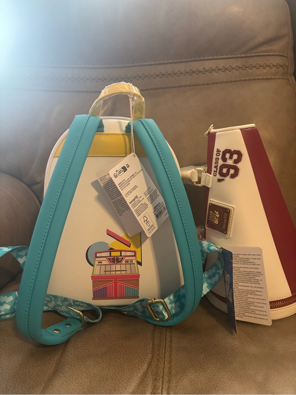 Saved By The Bell Loungefly Backpack and Megaphone Crossbody NWT - Picture 3 of 4
